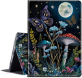 for All-New Fire HD 10 Tablet Case (13th Generation 10.1 inch 2023 Release) with Adjustable Stand &amp Auto Wake/Sleep Feature Smart Protect Cover Case - Mushroom Butterfly Moon