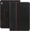 Casemade Real Leather Case Compatible with iPad Air 11-inch M4/M3/M2 (2026/2025/2024) iPad Air 5th/4th Generation 10.9'' - Full-Grain Leather Cover Auto Sleep/Wake Dual Stand Position (Black)