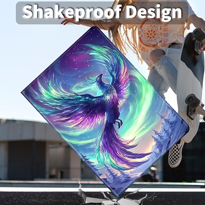 Case for Amazon Kindle Fire HD 10 and Fire HD 10 Plus 10.1 Tablet Case (13th/11th Generation 2023/2021 Release) Slim Fit PU Leather Cover with Auto Sleep/Wake - Northern Lights Phoenix