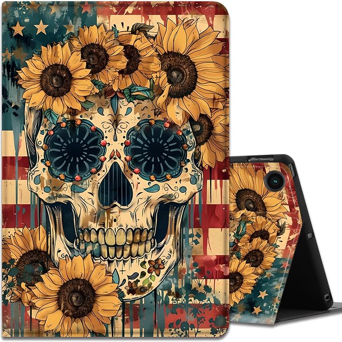 Sunflower Sugar Skull Flag