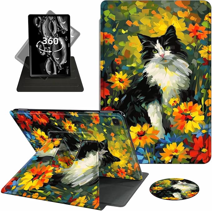 Colorful Cat Floral