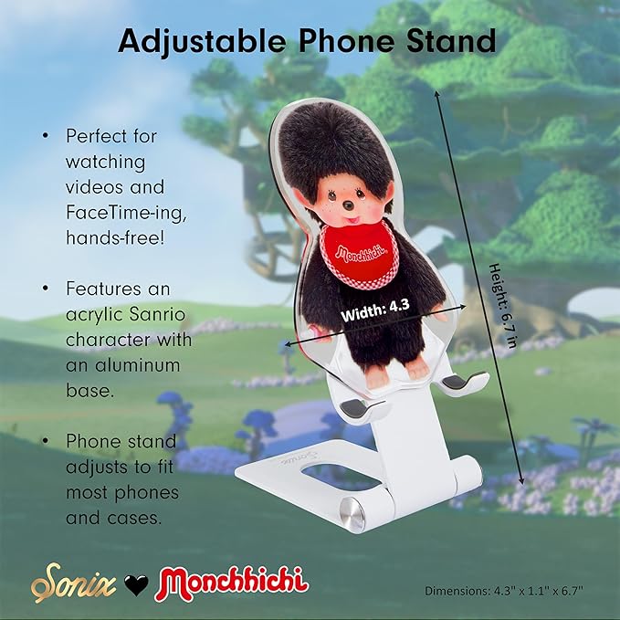 Sonix x Monchhichi Character Phone Stand | Adjustable Cell Phone Holder Desk Stand Dock | Monchhichi Boy