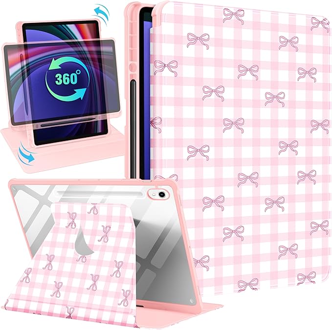 Pink Bow Checkered