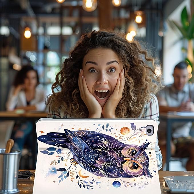 Case for iPad Air 3/Pro Generation (2019/2017) 10.5 Inch iPad CoverAutomatic Wake/SleepAdjustable Stand Protective Cover for Apple iPad 10.5 - Cute Owl