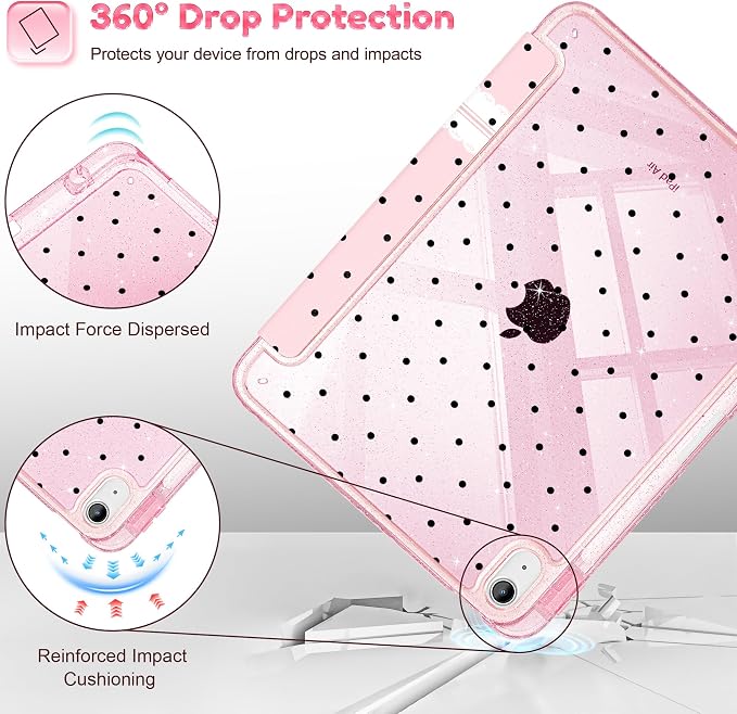 Bow Polka Dot-Pink
