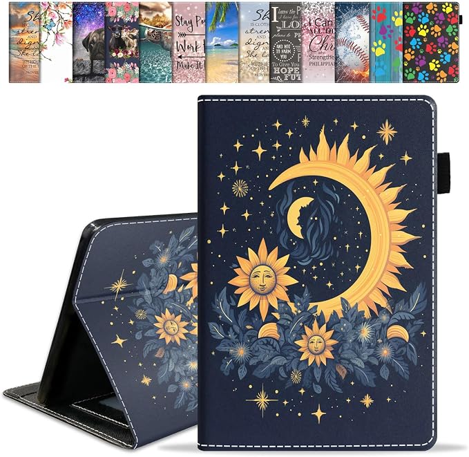 Celestial Theme Sun with Crescent Moon
