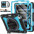 iPad Air 11 inch Case M2 2024 6th Gen for iPad Air 5th/4th Full-Body Shockproof Protective Cover with Screen Protector Also for iPad Pro 11 inch Case 1st-4th Generation Pencil Charge