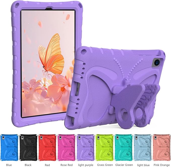 Case Compatible with Lenovo Tab M10 Plus 10.3 Inch/K10 10.3 TB-X606F/TB-X606X/TB-X6C6F/TB-X6C6XLightweight Shockproof Case EVA Foam Cover Stand Cover for Boys Girls(Purple)