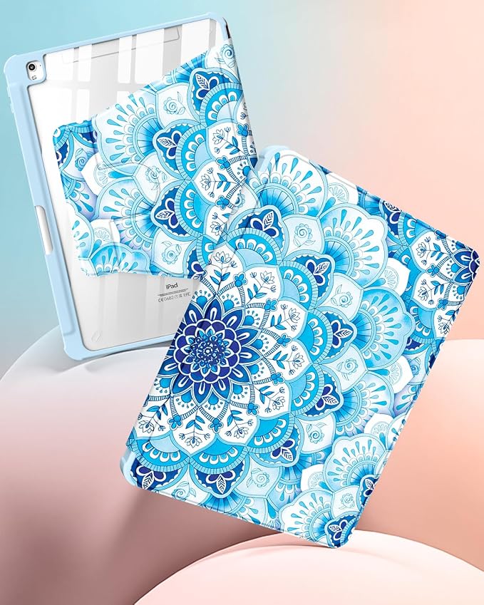 3-for iPad 789-Flower Blue