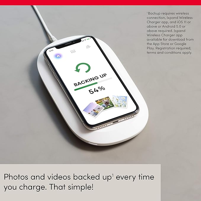 SanDisk 2-in-1 (wireless fast charging + 128GB photo/video backup) - SanDisk Ixpand Wireless Charger Sync (Qi-certified 10W Fast Charge works with iPhone and Android)