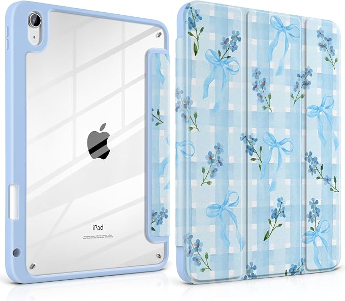Flower&Bows&Watercolor Plaid