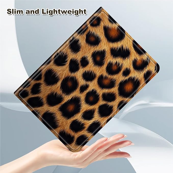 Case for Amazon Fire Max 11 Tablet Case (13th Generation 2023 Release) Multi-Angle Viewing Leather Smart Stand Back Cover with Auto Sleep Wake Leopard