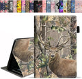 Case for All-New Fire HD 10/Fire HD 10 Plus Tablet 10.1 (11th Gen 2021 Released) - Premium PU Leather Stand Cover with Auto Wake/Sleep - Jungle Camo Deer