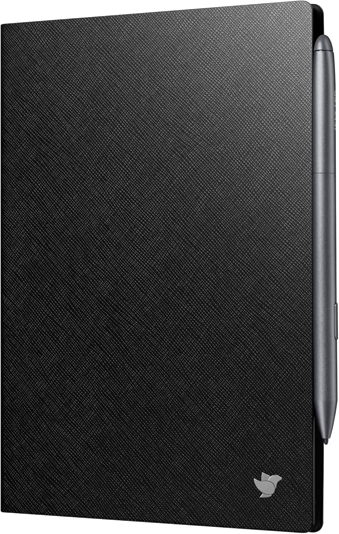 iflytek AINOTE Air 2 E Ink Tablet 8.2 Protective Folio Case Premium PU Leather Slim&amp Lightweight Durable Cover with a Pen Clip for Writing Tablet Water and Dustproof - Black