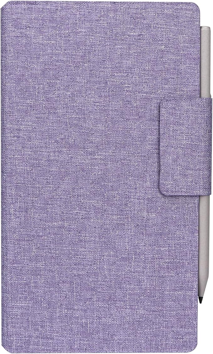 ZhaoCo Fabric Magnetic Case for Remarkable Paper Pro Move (7.3 Paper Tablet) Slim Lightweight Book Folio Protective Cover - Purple