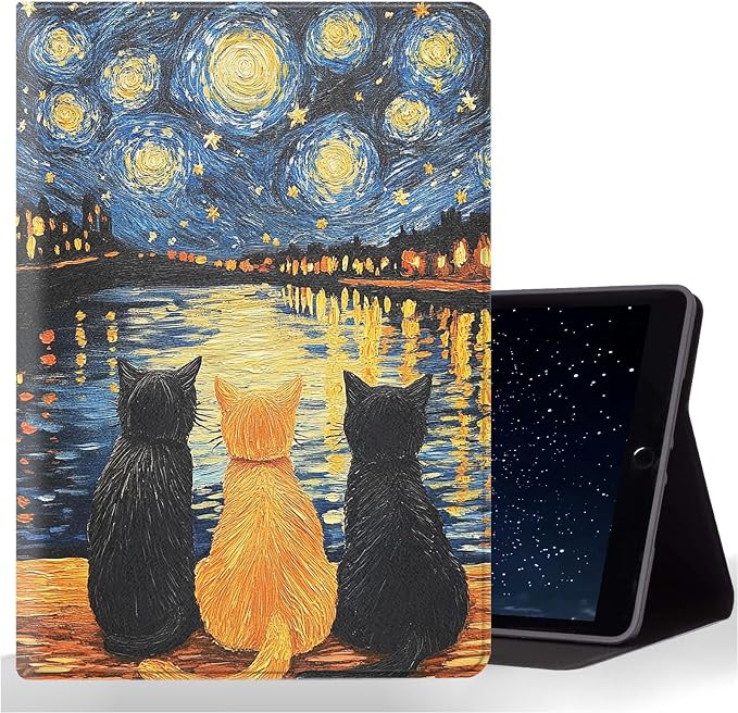 Van Gogh Starry Night Cat