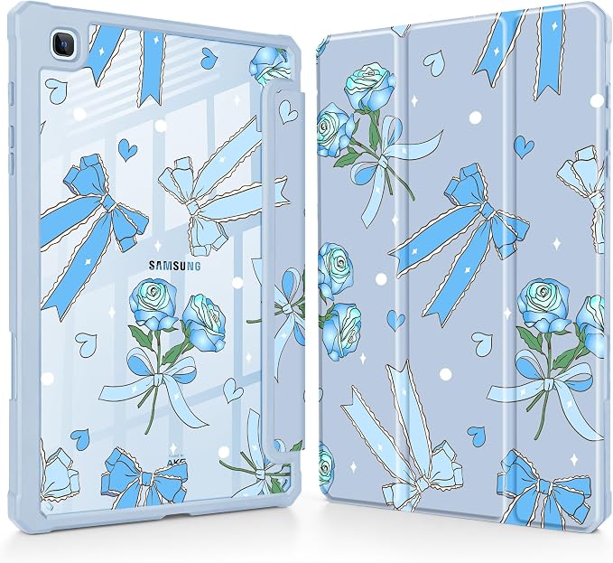 Bow & Rose Blue