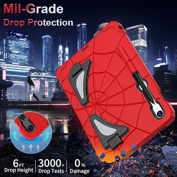 Galaxy Tab S10 Lite Case-Red+Black
