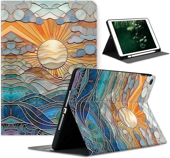 Stained Glass Sun Pattern Design