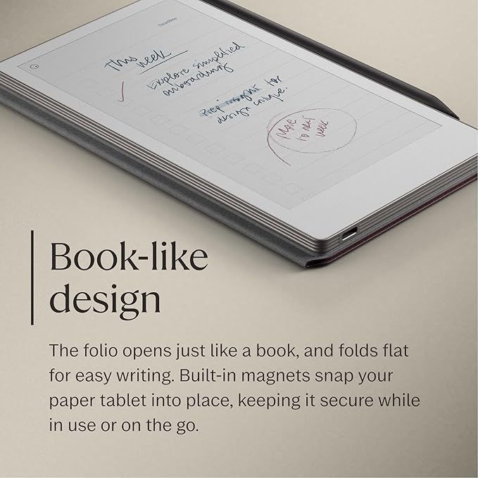 reMarkable Book Folio Mosaic Weave - Burgundy for reMarkable Paper Pro Move