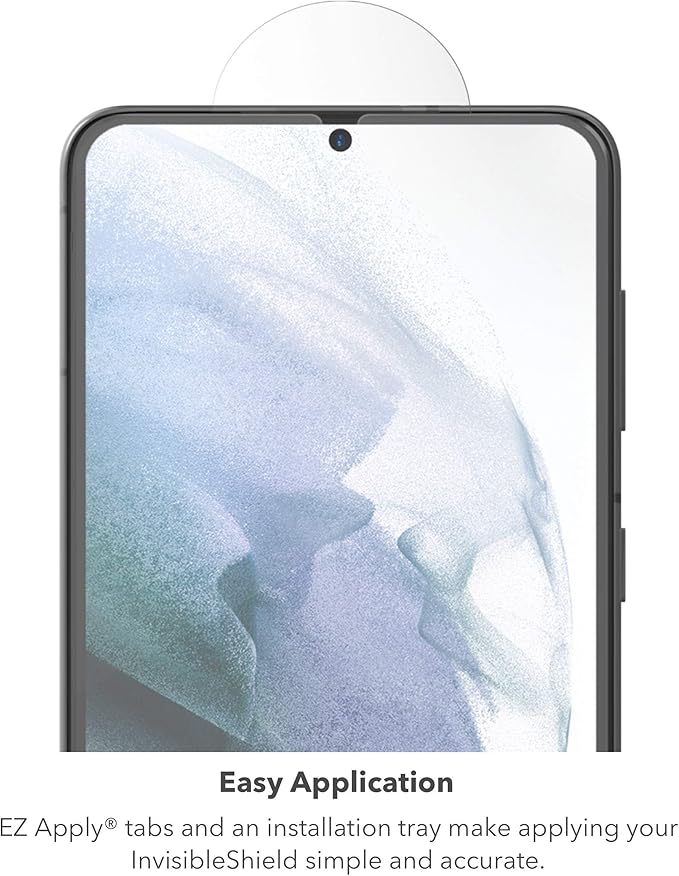 ZAGG InvisibleShield GlassFusion VisionGuard+ - Blocks Harmful High-Energy visible (HEV) Blue Light And 99% of UV Light From Your Device - Made For Samsung GS21 (6.2) - Case Friendly