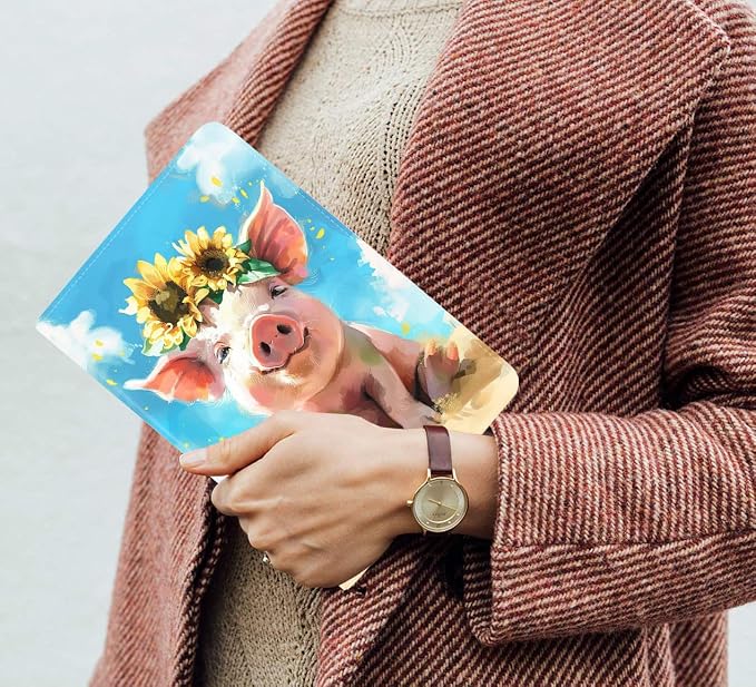 Watercolor Art Cute Pig