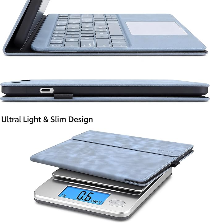 Professional Multi-Angle Tablet Case for Microsoft Surface Pro 12 2025 | PU Leather &amp Hard Shell Protective (Sapphire 12 Pro)