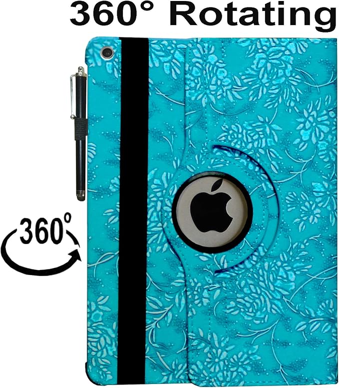 Embossed Blue Flower