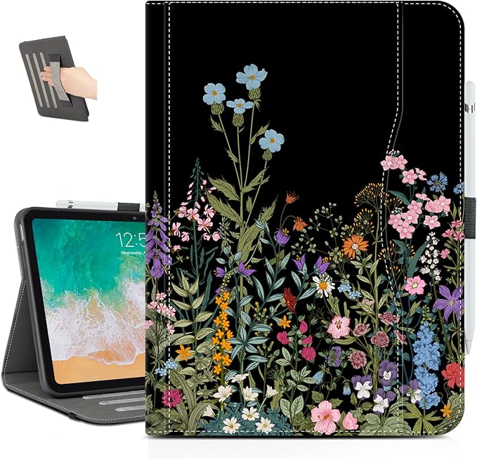 Black Flowers Floral