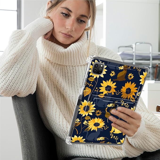 Cats Sunflowers