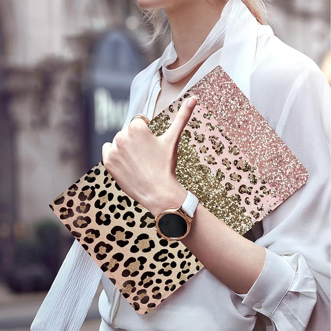 Pink Gold Leopard print