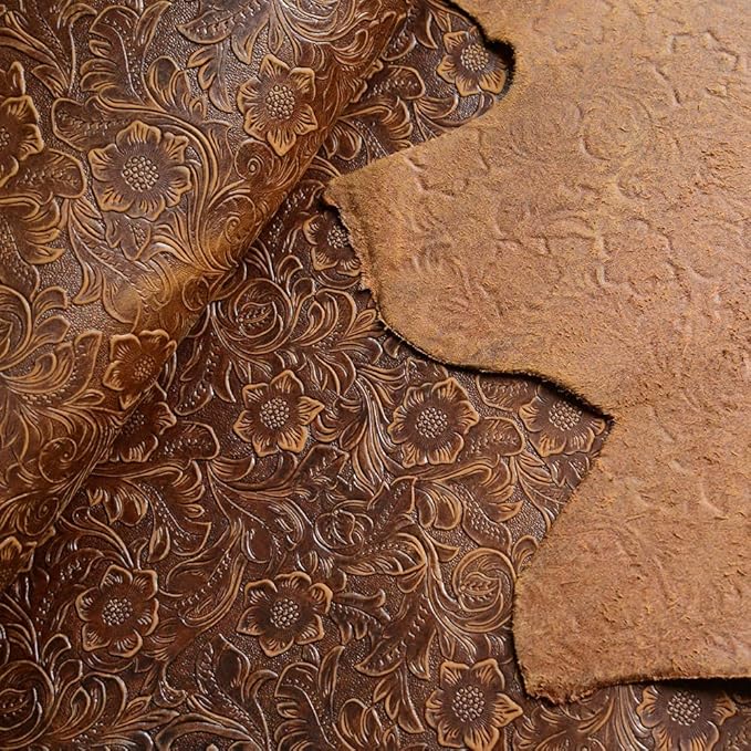 Gexmil Case for Surface 13 InchPRO8 2021 Genuine Leather Cover with Built-in Pencil HolderCowhide Folio Cover Anti Fingerprint Anti SlipFlower Brown