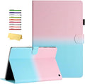 Kindle Fire HD 8 &amp Fire HD 8 Plus Case 12th/10th Generation (2024/2022/2020) 8.0 inch UUcovers Magneic Smart Folio PU Leather Wallet Cover with Stand/Pencil Holder [Auto Sleep/Wake] Pink Blue