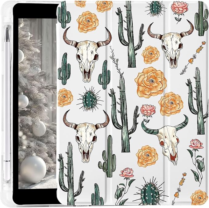 Cactus Flower Cow Skull 10