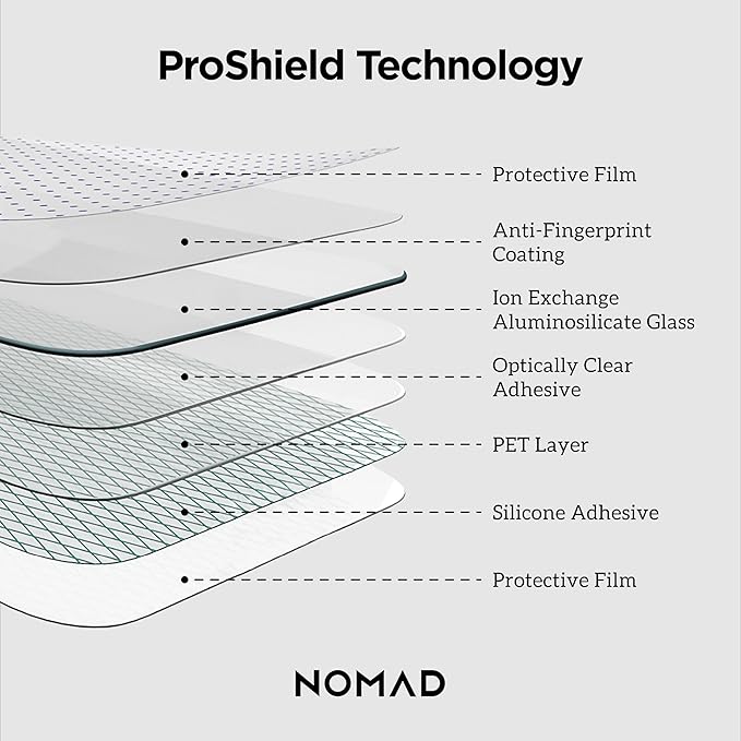NOMAD Screen Protector compatible with iPhone 17 and iPhone 17 Pro