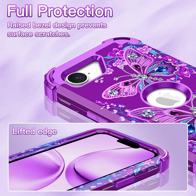 Diamond Purple Butterfly