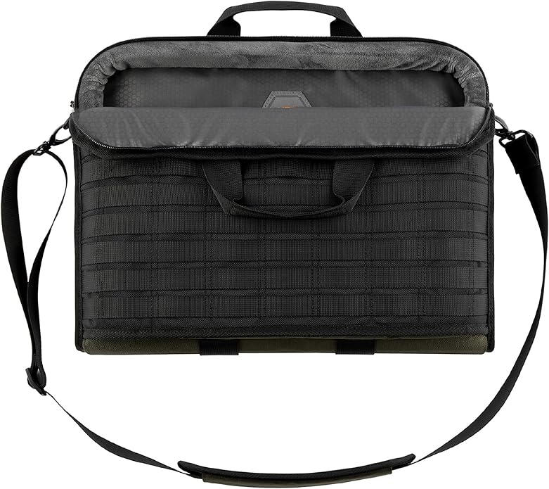 URBAN ARMOR GEAR UAG Tactical 14-inch Slim Brief fits Most Devices up to 13-inch to 14-inch Rugged Protective Slim Secure Laptop Tablet Carrying Bag with Shoulder Strap Olive