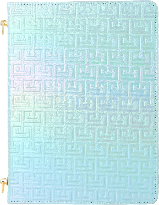 Shiny Case for iPad (A16) 2025 11/iPad 10th Generation Handbag with Hand Strap Techcircle Crossbody Iridescent Folio Stand Wallet Case with Pencil Holder+Card Slots+Shoulder Strap Shiny Blue