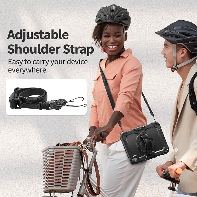 Black Case with Glass Screen Protector