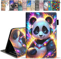Case for Amazon Kindle Fire HD 10 &amp 10 Plus Tablet 10.1 (13th/11th Generation 2023/2021 Release) - Premium PU Leather Cover with Auto Sleep Wake Cute Panda