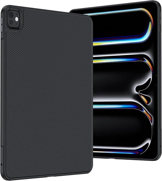 BENKS ArmorPro Case for iPad Pro 13 Inch (M5 2025/ M4 2024) Slim &amp Lightweight Shockproof Cover with Pencil Holder Supports Apple Pencil Charging Built with Dupont Kevlar Fiber and TPU