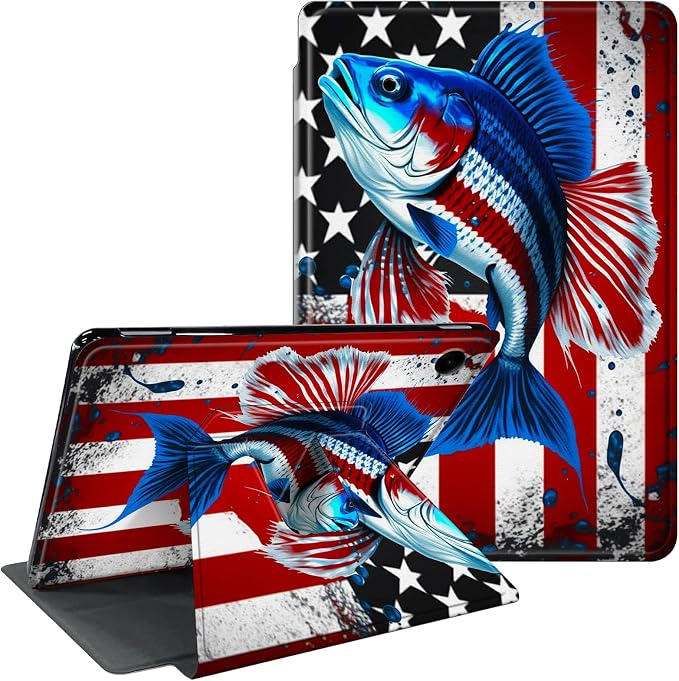 American Flag & fish