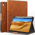auaua Case for iPad mini 7 (A17 Pro 2024) / iPad mini 6 Case (2021) 8.3 inch with Pencil Holder Multiple Viewing Angles Magnetic Closure Auto Sleep/Wake (Brown)