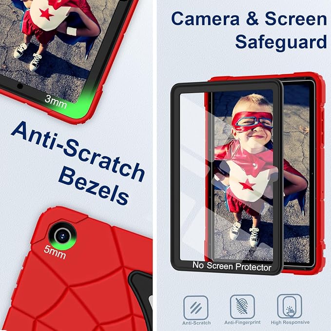 Galaxy Tab A11+/A9+ Case-Red/Black