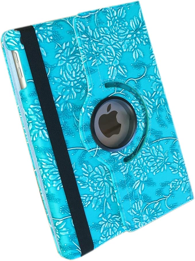 Blue-Embossed Flowers