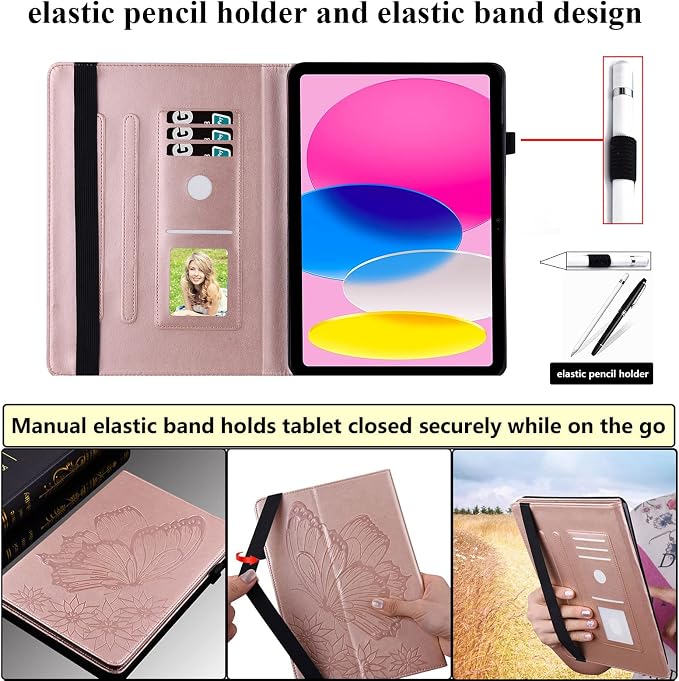 04# Flower Butterfly Rosegold