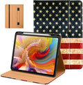 DTTO for iPad Pro 13 inch Case (M5/M4) 2025/2024 Premium Leather Business Folio Stand Cover with Pencil Holder - Auto Wake/Sleep &amp Multiple Viewing Angles Built in Hand Strap &amp Pocket US Fl