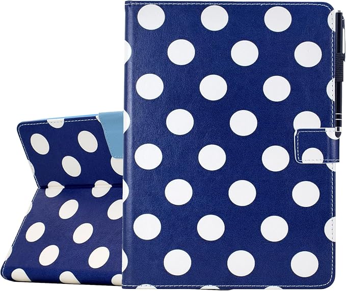02 Navy Polka Dots