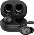 JLab JBuds Mini True Wireless Bluetooth Earbuds + Charging Case Charcoal Black IP55 Sweat and Dust Proof Bluetooth Multipoint Be Aware Audio 3 EQ Sound Settings Crystal Clear Calls