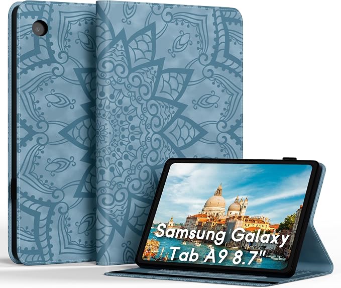 Floral-Sky Blue